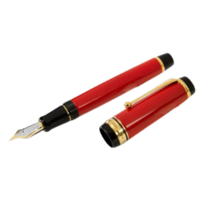 Pilot Custom Urushi Fountain Pen, Ebonite, Gold trim, Red, NPUR