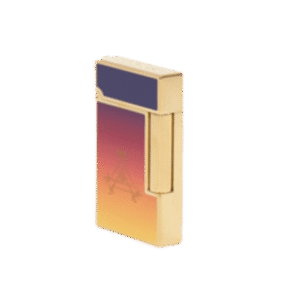 S.T. Dupont Ligne 2 Montecristo L'Aurore Lighter, Gold plated, Purple, C16034