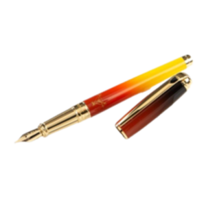 S.T. Dupont Line D Montecristo, Le Crépuscule Fountain Pen, Gold,410136L