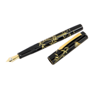 Namiki Yukari Chinkin Bamboo and Sparrow Fountain Pen, FNVC20M-TAS